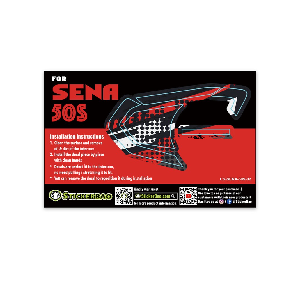 Spot Device Surface Sticker For SENA 50S Intercom x1
