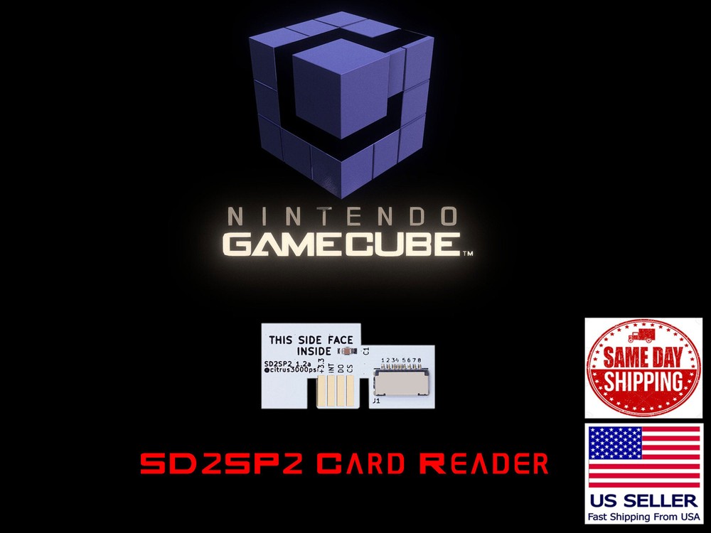 Nintendo GameCube SD2SP2 MICRO SD Card Adapter For NGC Game Cube Serial Port 2