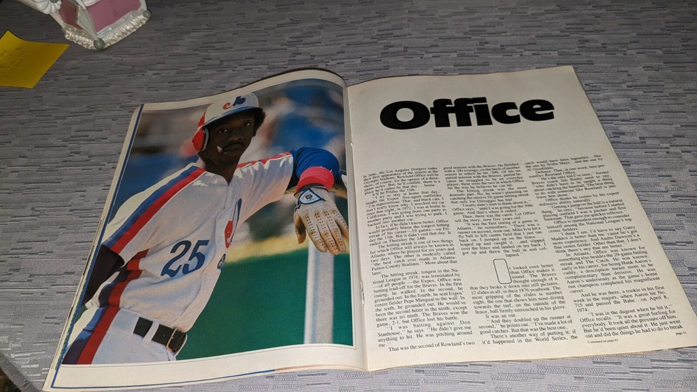 1980 Montreal Expos Baseball Program/Magazine EH