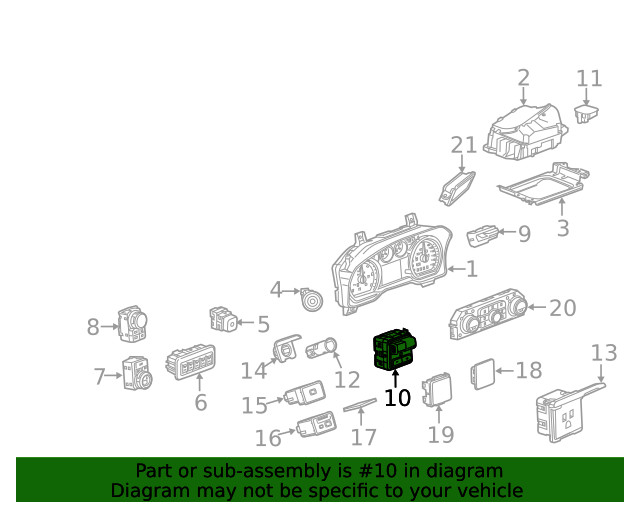 Genuine GM Control Switch 86515222