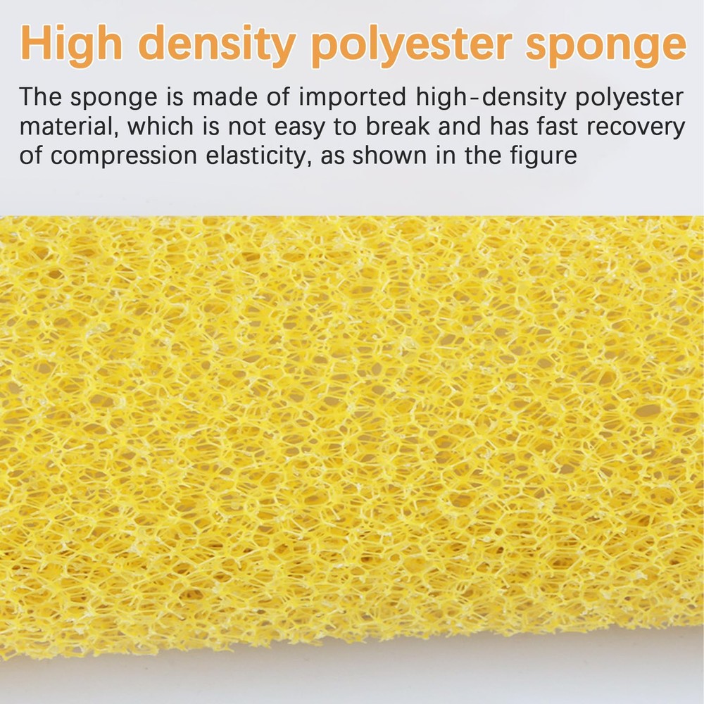 12 Pcs Textured Paint Roller Covers with 2 Frames Set, 4 Inch 3 Textures Foam