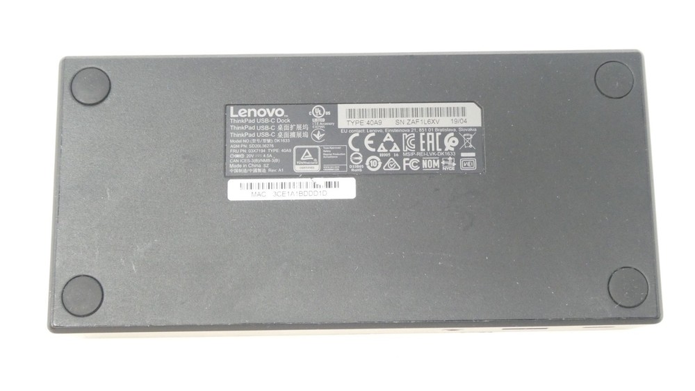 ThinkPad USB-C Dock Docking Station - DK1633 - 40A9 - Dock only