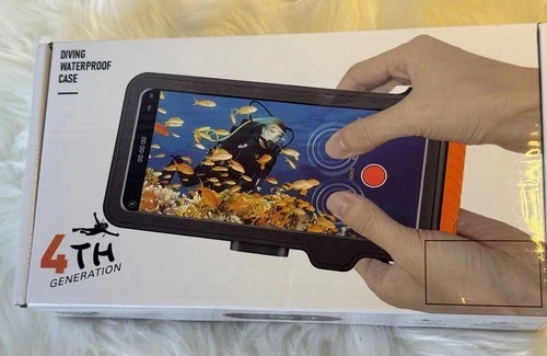 Professional 4th Generation Waterproof Diving Phone Case ORANGE