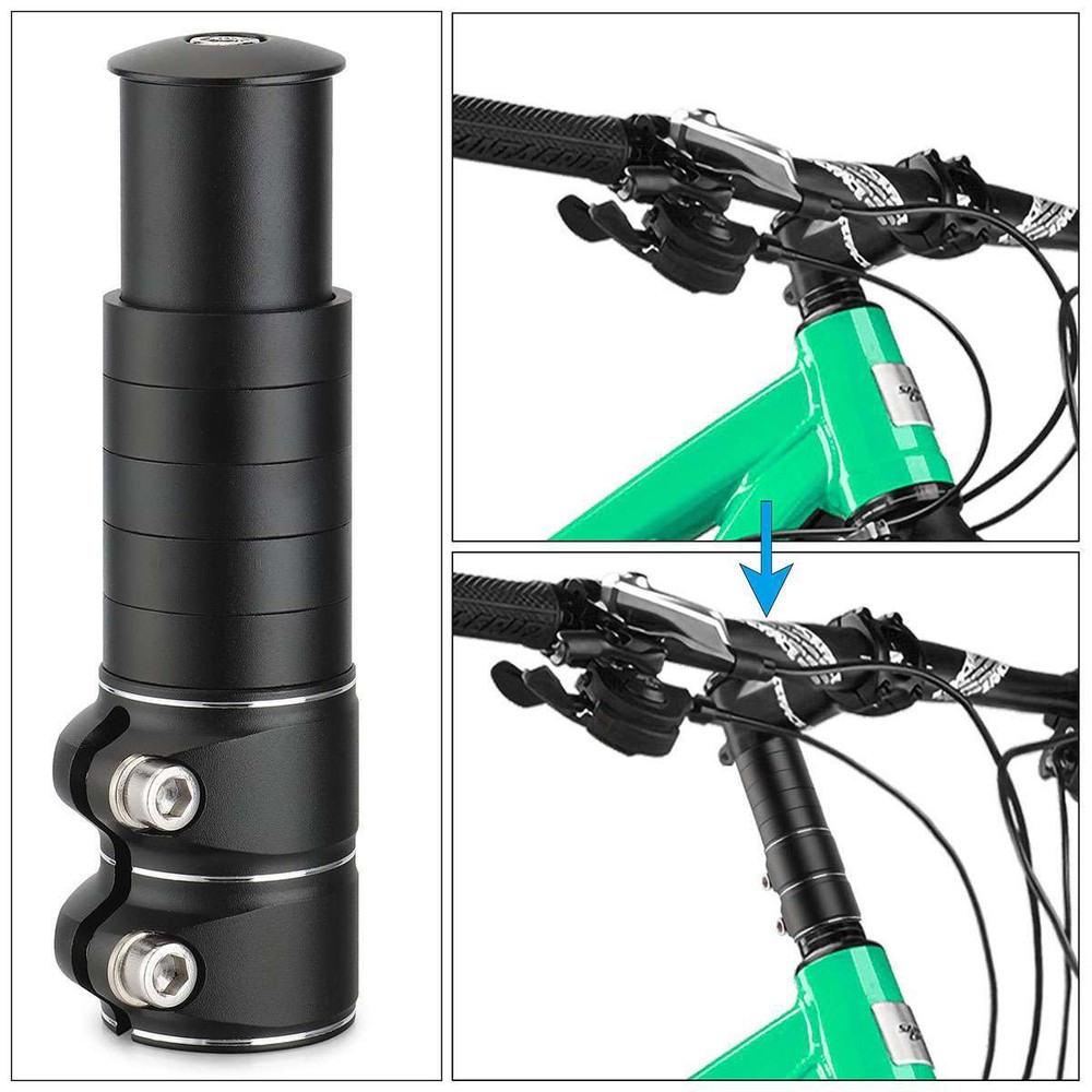 Mountain Bike Handlebar Front Fork Stem Riser Extender Extension Head Up Adaptor