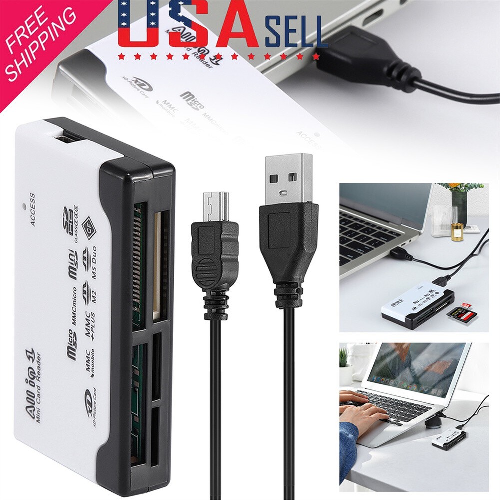 Card Reader Type C USB 2.0 Micro SD TF CF Smart Memory Adapter Laptop Computer