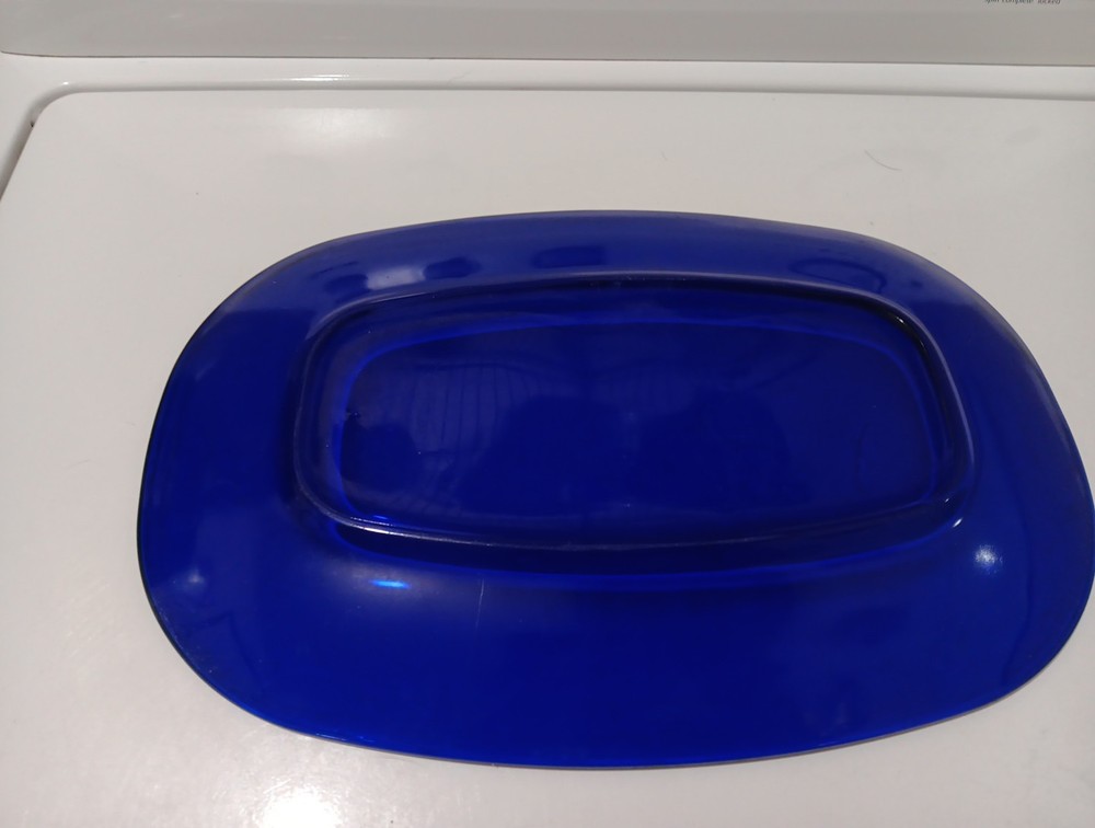Cobalt Blue Bormioli Large Serving Plater