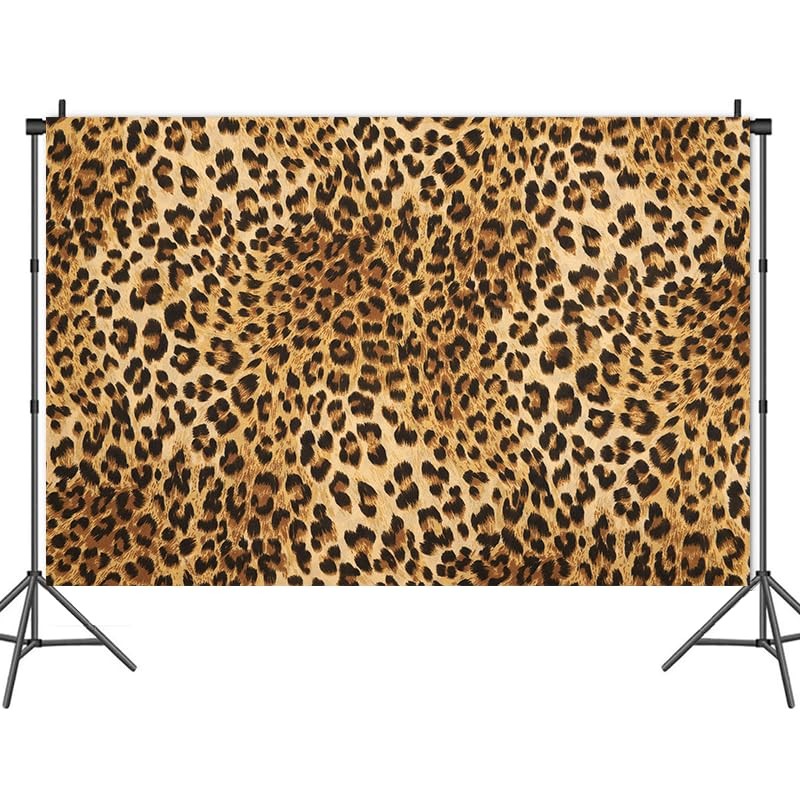 Leopard Print Backdrop Wall Banner Leopard Pattern Photography Background for...