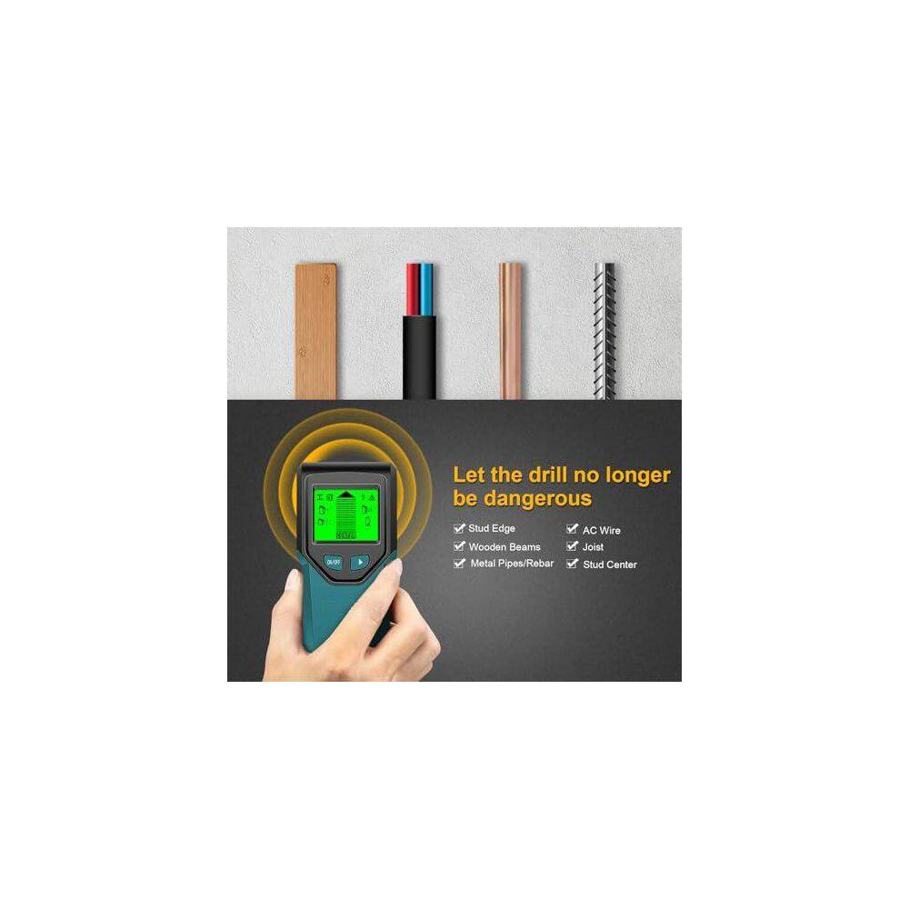 5 in 1 Stud Finder Wall Scanner with Intelligent Microprocessor and HD LCD Displ