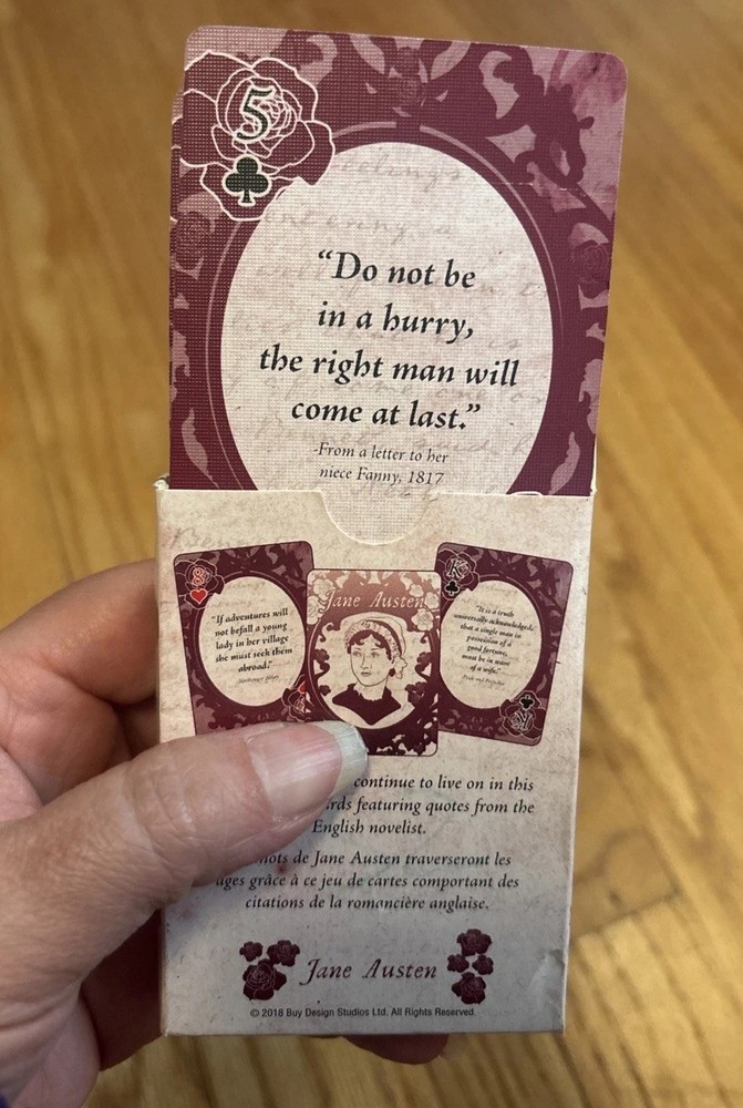 Jane Austen Playing Cards Game Gaming