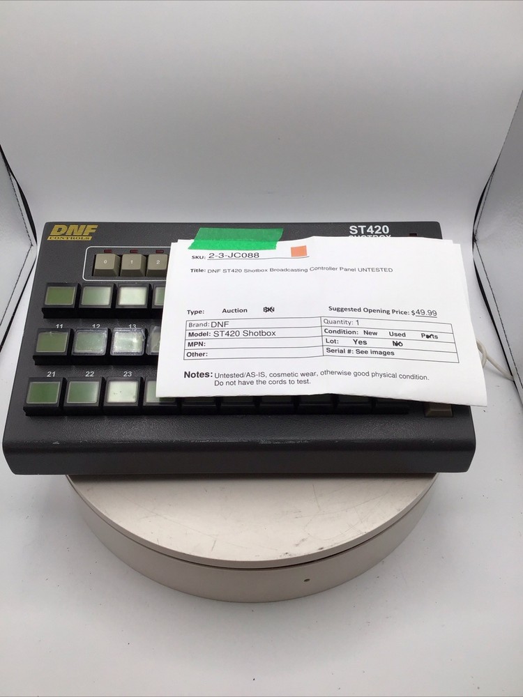 DNF ST420 Shotbox Broadcasting Controller Panel UNTESTED