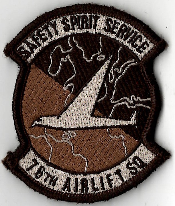 USAF 76th AIRLIFT SQUADRON MILITARY PATCH