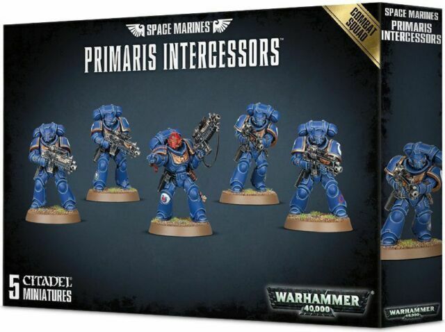 Warhammer 40k Space Marine Primaris Intercessors Combat Squad (5) *New on Sprue*
