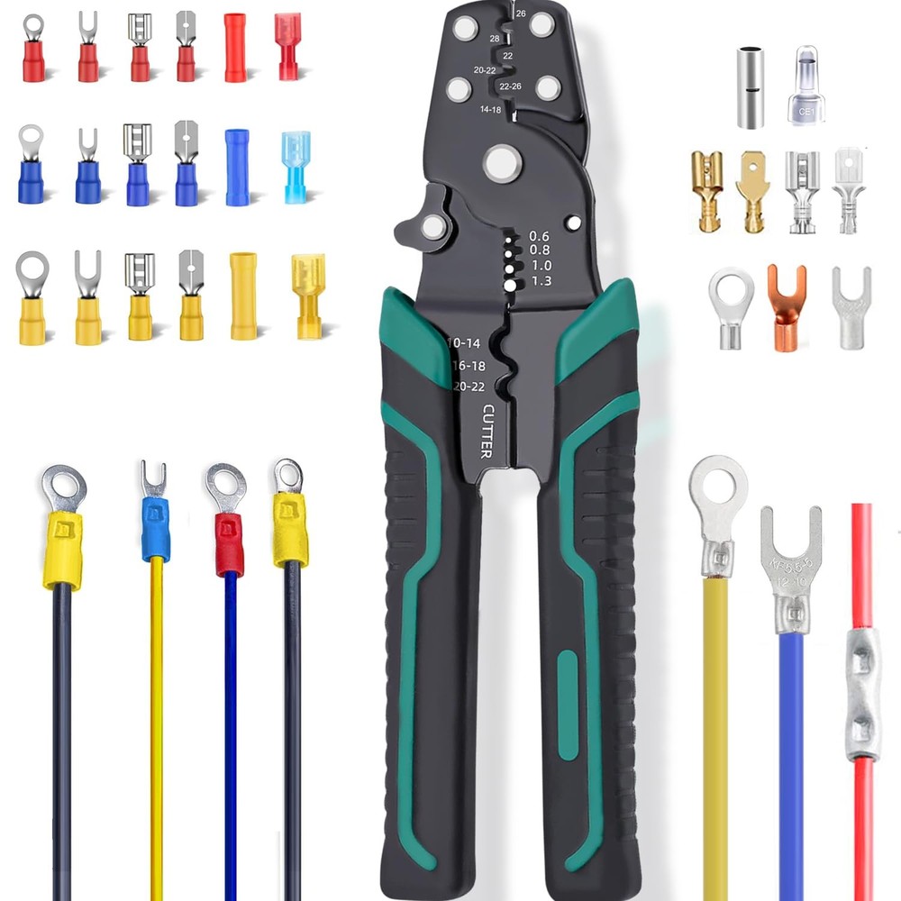 Multifunctional Wire Crimping Tool Stripper Pliers Electrical 2210 AWG