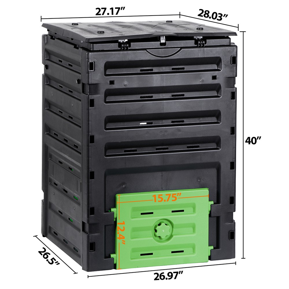 F2C Compost Bin from BPA Free Material 120Gal Large Compost Bin Compost Box