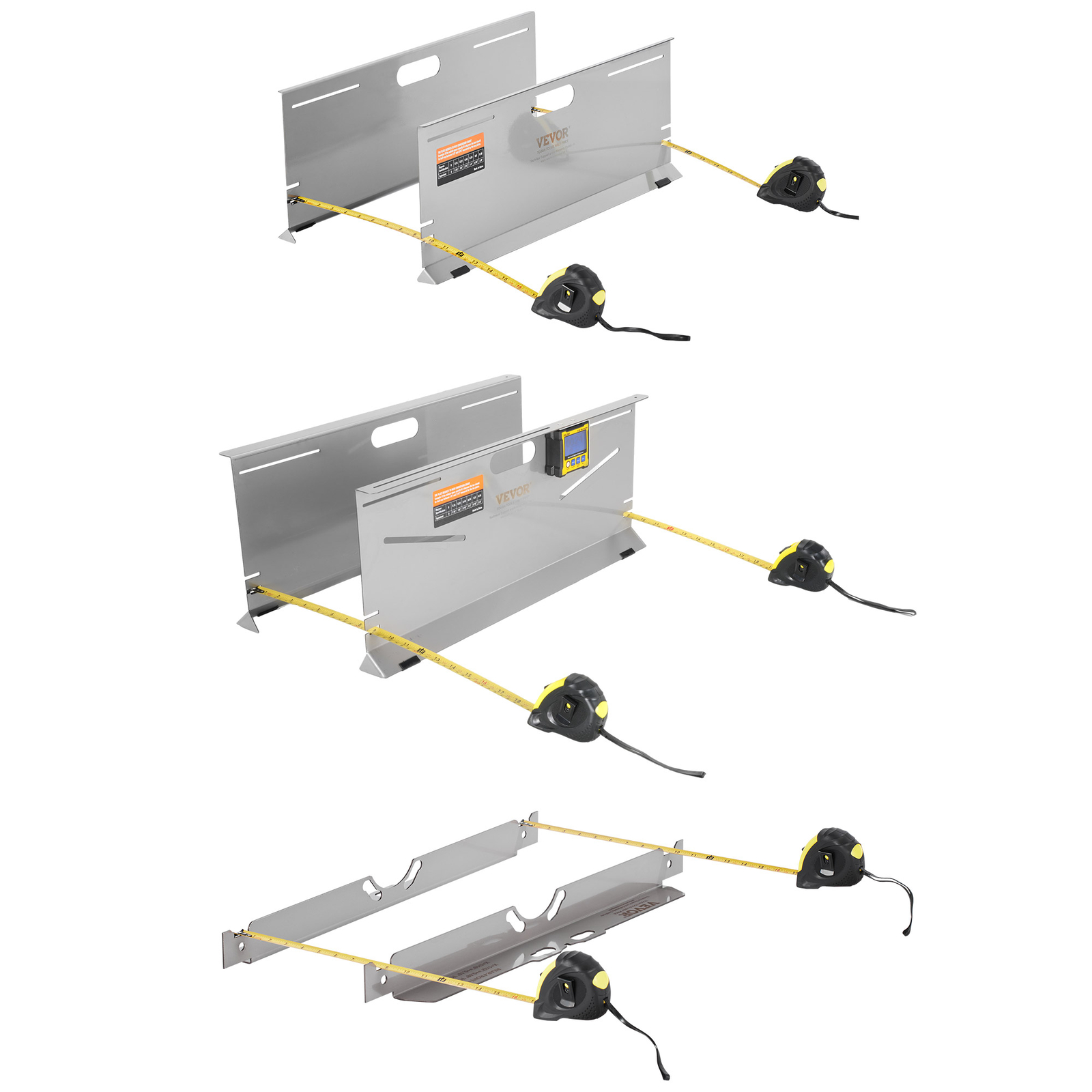 VEVOR Wheel Alignment Tool Toe Plates Accurate Measurements with 2 Tape Measures