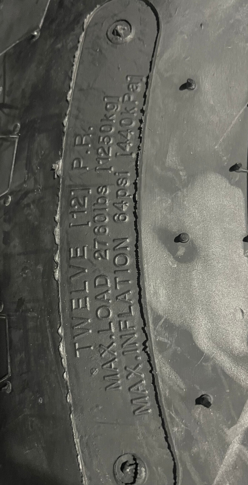 11L-16 12 PLY Road Crew F3 BACKHOE FRONT TIRE 11Lx16, Backhoe HEAVY DUTY 11 16