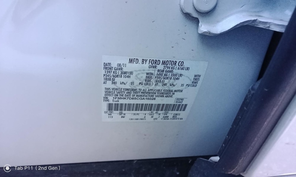 EXPLORER 2012 Info-GPS-TV Screen 764980