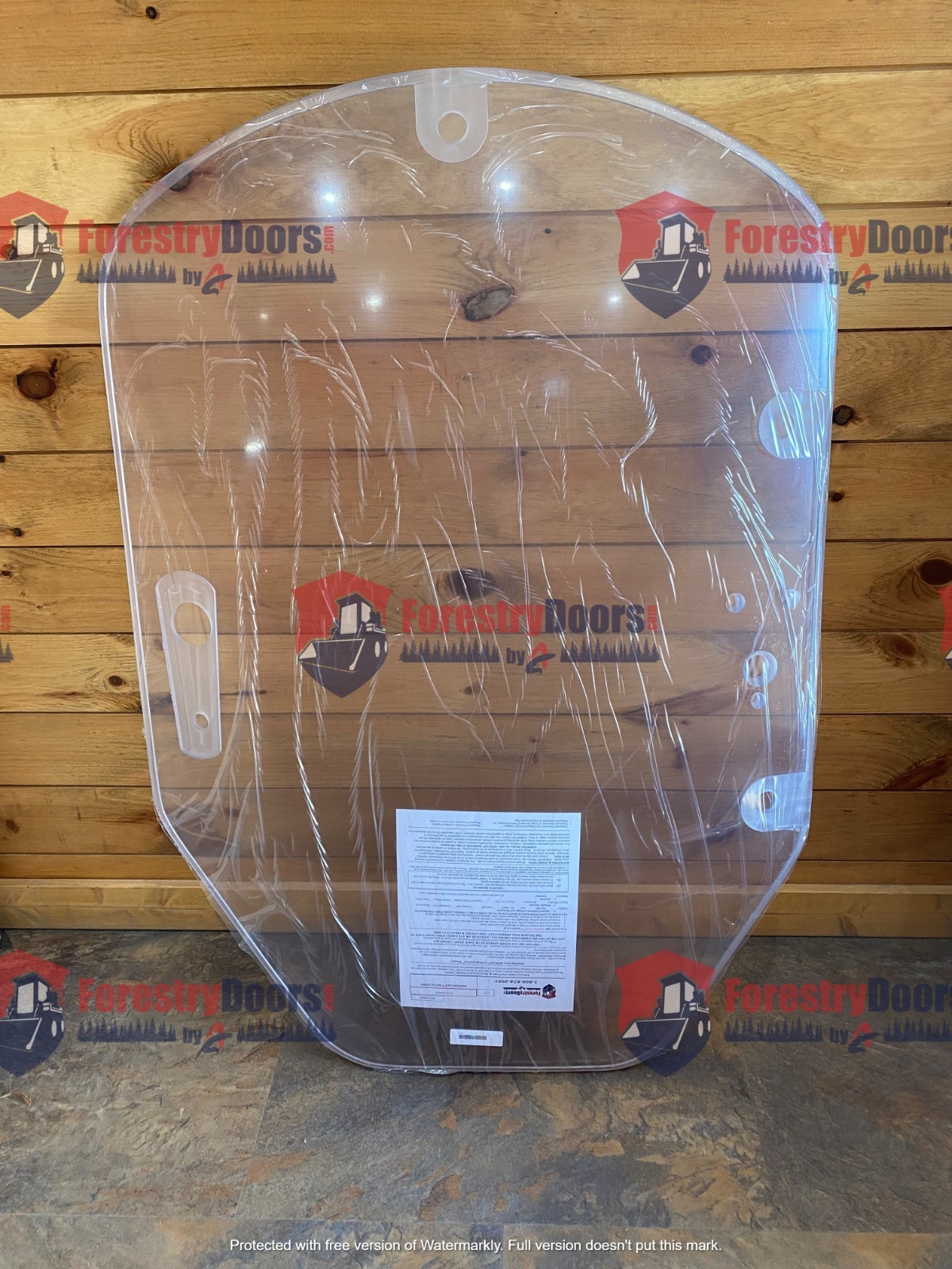 1/2" John Deere Large G Forestry Skid Steer Door Polycarbonate Lexan Mulcher