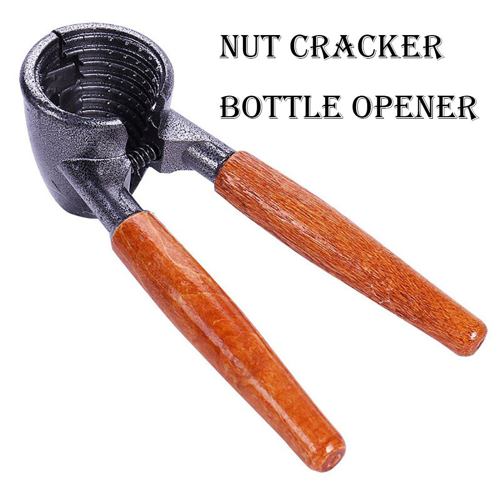Multifunction 2in1 Walnut Opener Bottle Opener Pecan Nut Peeling Cracker Tool