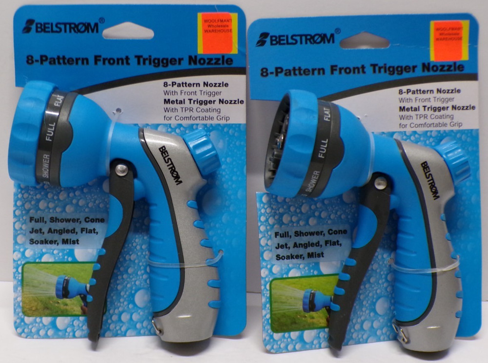 Lot of 2 Belstorm 8-Pattern Front Trigger Nozzle Metal Trigger Nozzle