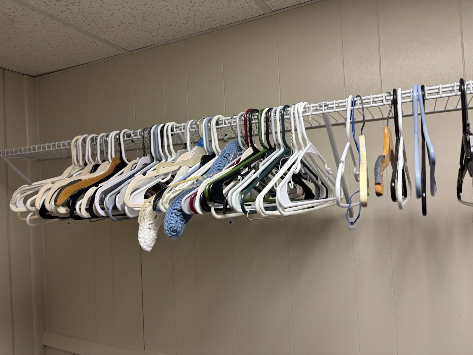 112 Various Clothing Hangers Lot. All Adult Size Hangers