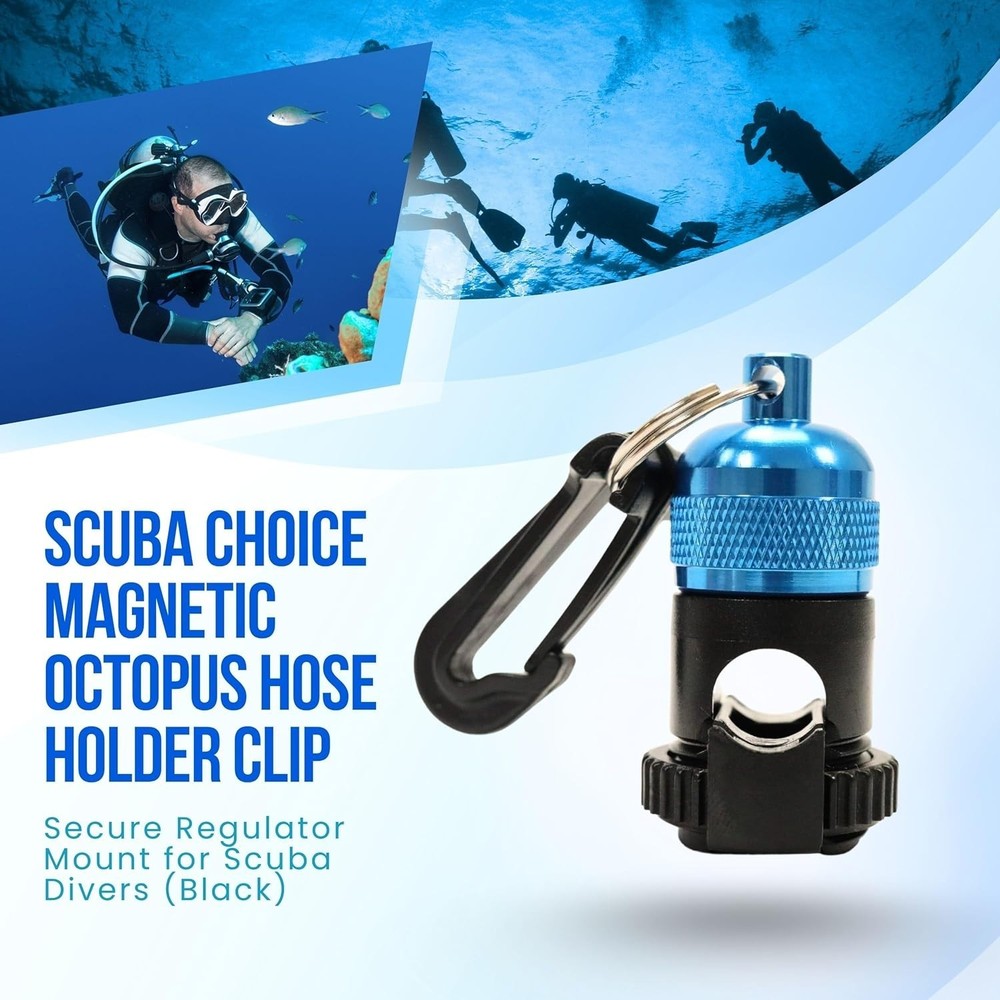 SecureView Magnetic Octopus Hose Holder for Scuba Diving