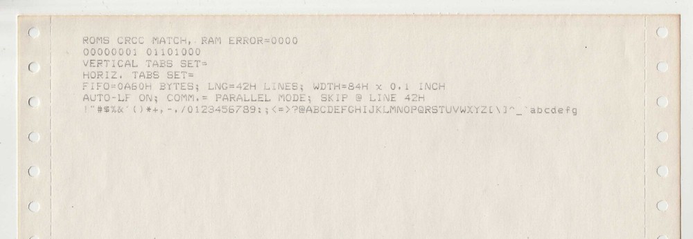 ANADEX Model DP-9501 Alphanumeric/Graphics Printer c 1981 ASCII Parallel Serial