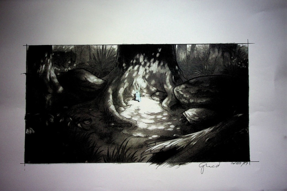 Pixie Hollow Games 2011 SIGNED Dennis Greco Production Background Layout Copy