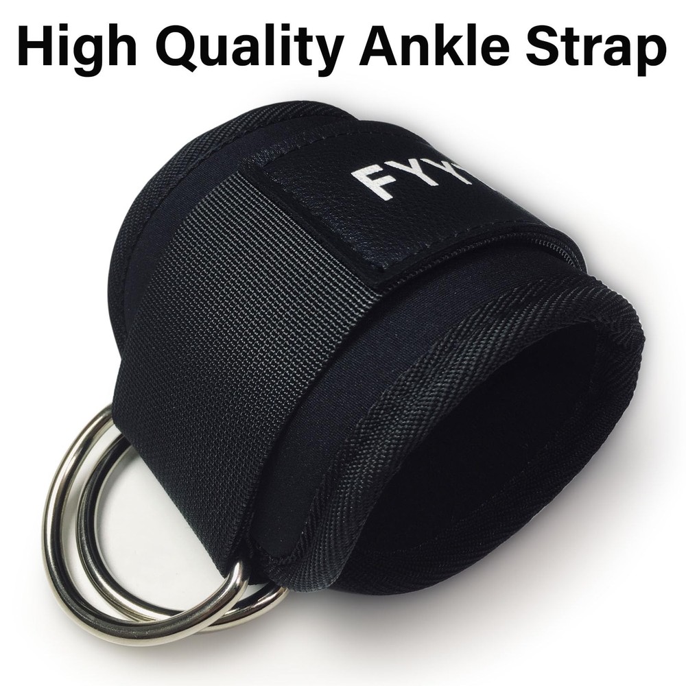Ankle Strap(Pair) for Cable Machine, Ankle Cuff for Kickbacks, Leg Extensions...