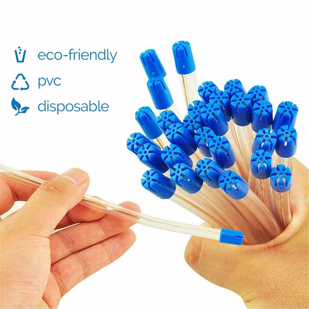 Dental Saliva Ejectors Ejector BLUE Suction Tips Disposable Ejector Evacuation