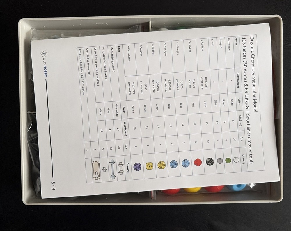 Old Nobby Chemistry Molecular Model kit science