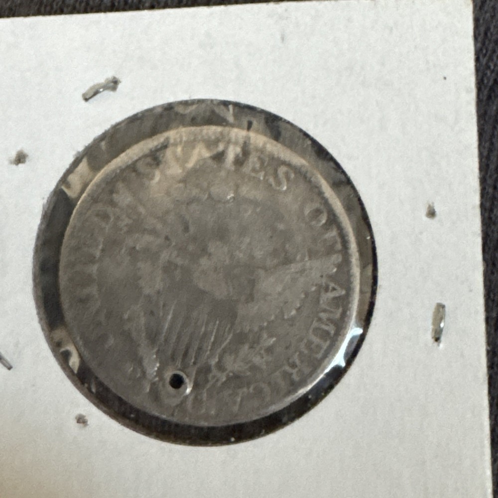 1805 Draped Bust Eagle 25c Coin Holed