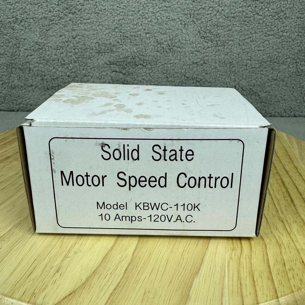 Motor Speed Controller  Model KBWC-110K  8603 10 Amps 120 V.A.C Solid State