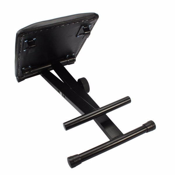 Adjustable Folding Piano Bench Stool Seat Black