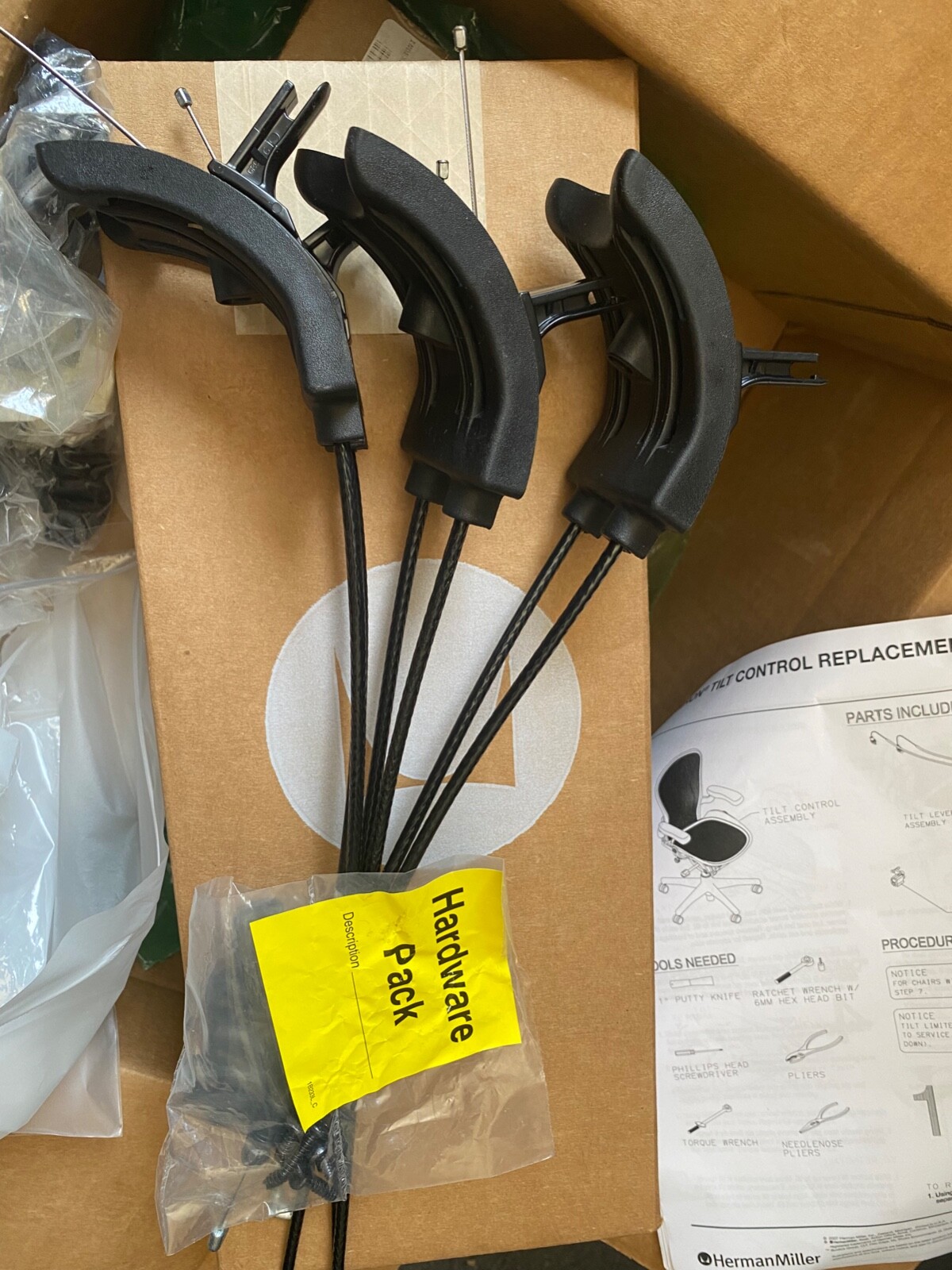 Herman Miller Aeron Chair Tilt Control Kit - New OEM (Genuine HM Parts)