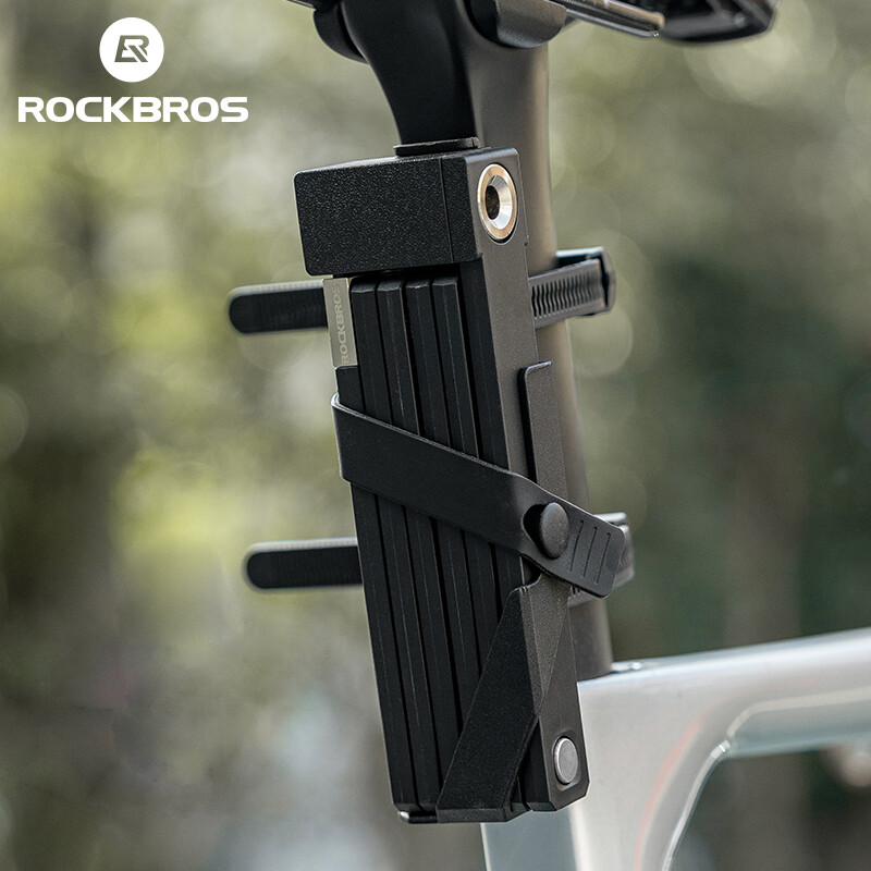 ROCKBROS Folding Bike Lock Heavy Duty Anti Theft Smart Secure Guard with Keys