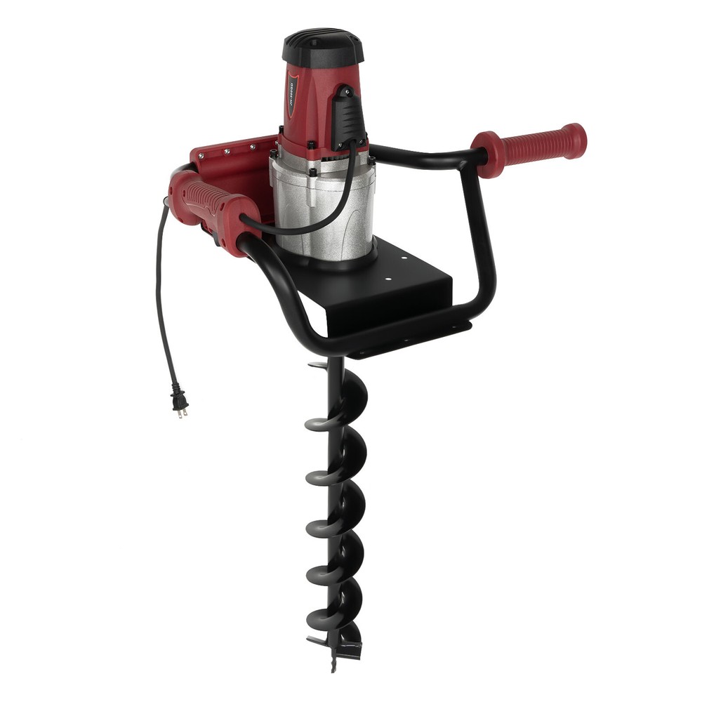 1.6HP Electric Post Hole Digger with 2 Drill Bits and Adjustable Speed