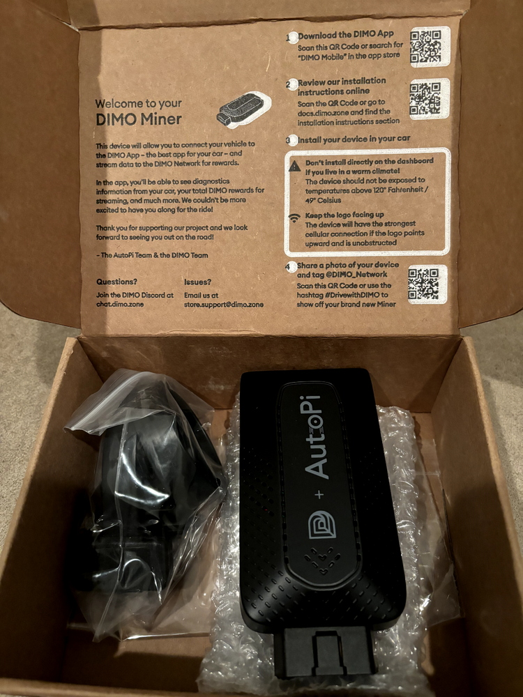 DIMO AutoPi Crypto Coin Mining BRAND NEW