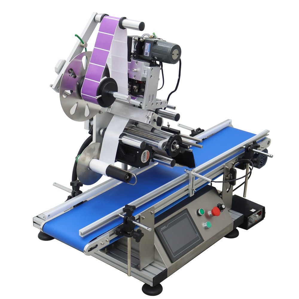 Auto Conveyor Table Flat Box Labeling Machine Label Applier Machine 25-50pcs/min