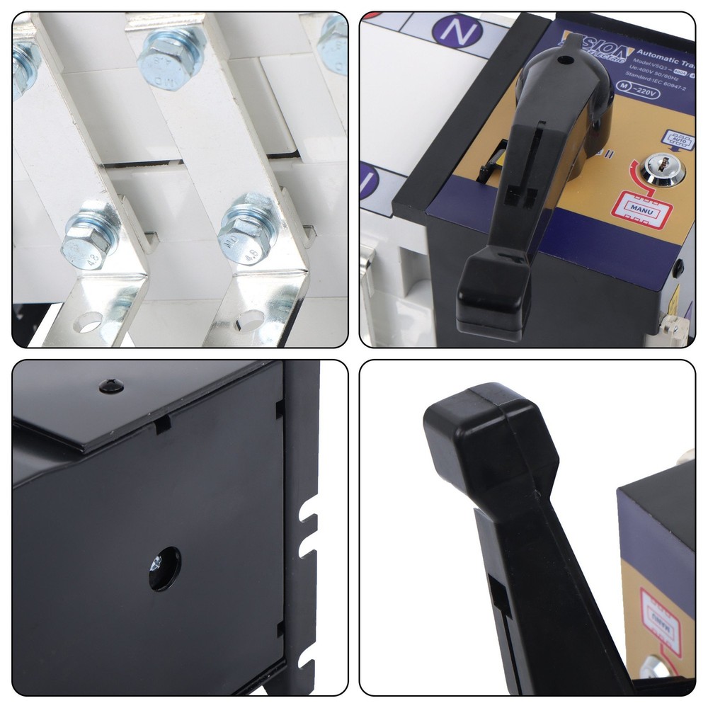 ATS Automatic Transfer Switch 400A 4 P Grid to AC Generator 1 Pack 110V 220V