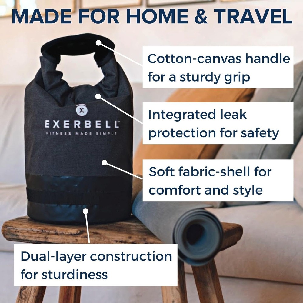 Best Foldable Adjustable Kettlebell 4-30lbs Portable Water Sandbag Functional
