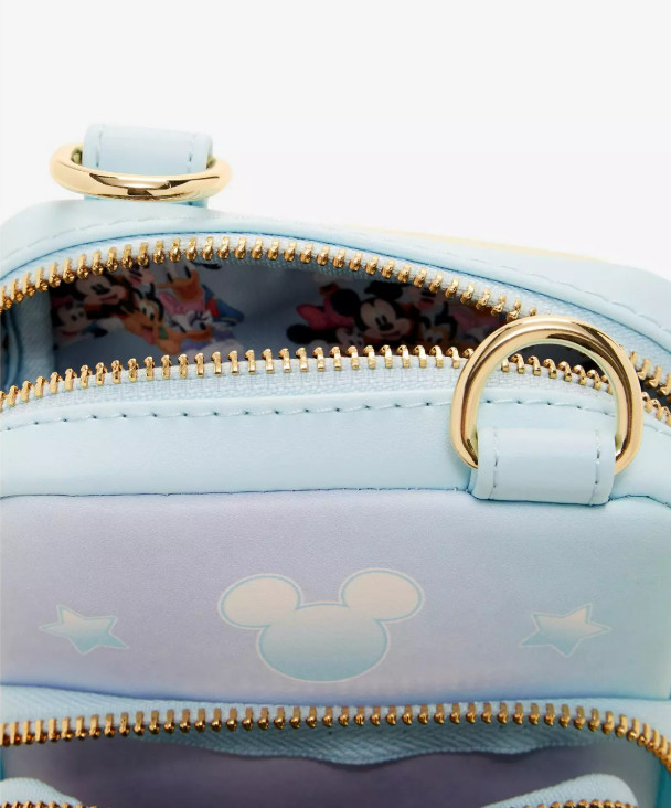 Loungefly Crossbody Purse Bag: MICKEY & FRIENDS Blue Coin Purse Daisy Minnie
