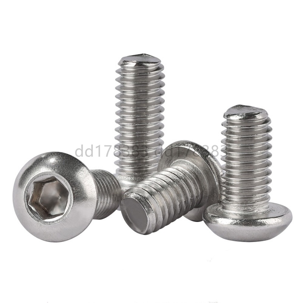 2#-56 British system 304 Stainless Allen Hex Socket Button Head Screws Bolts