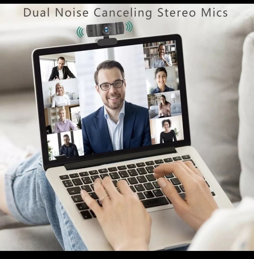 1080P Webcam Wide View HD Streaming Web Camera 360 Degrees Great Quality