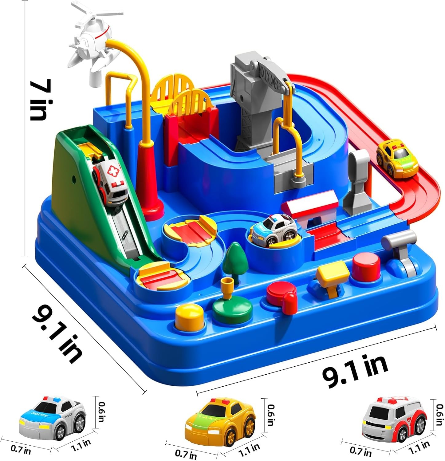 Race Track Car Toys for Kids 3 4 5 6 Years Old - City Adventures Set for Boys ..