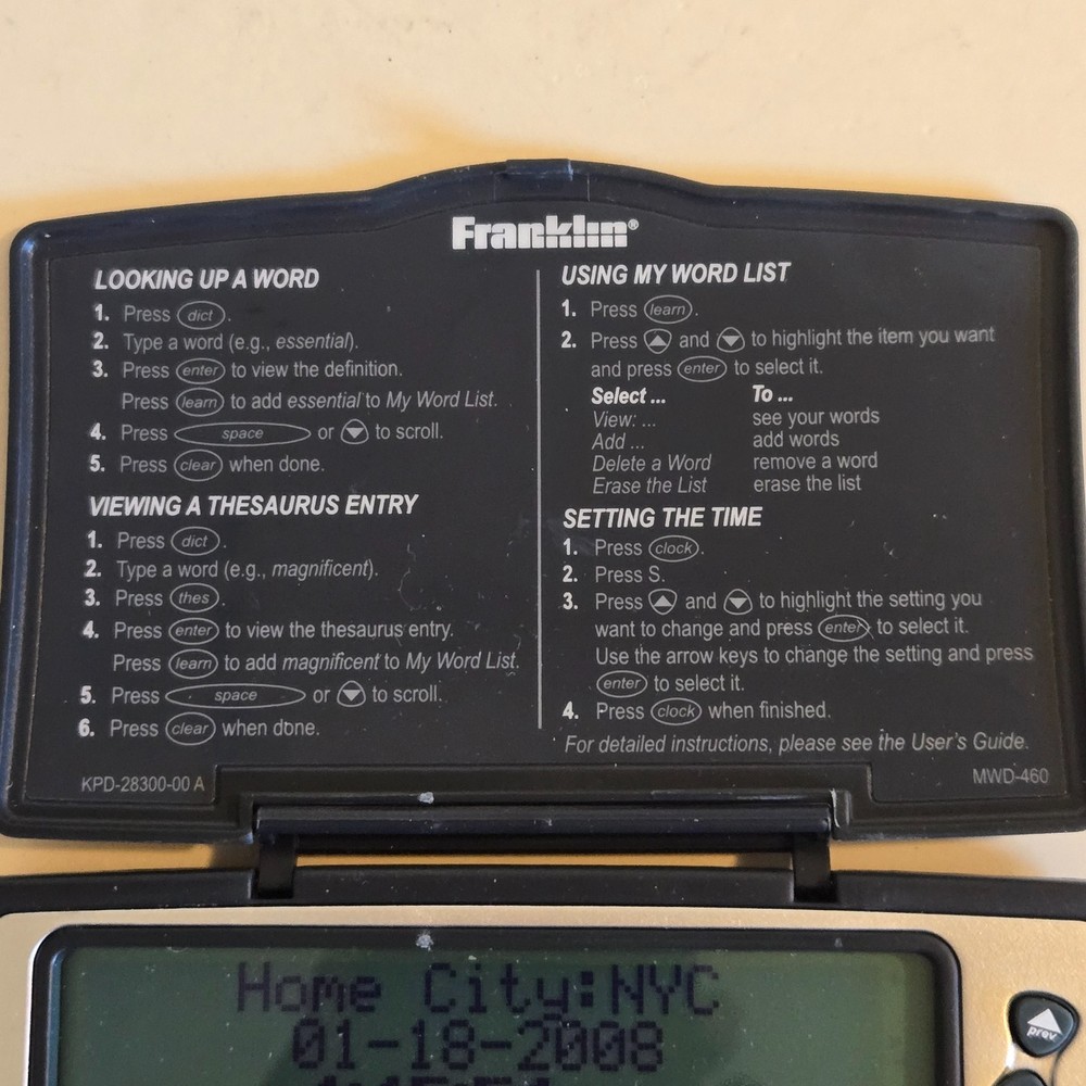 Franklin Merriam-Webster MWD-460 Intermediate Pocket Dictionary