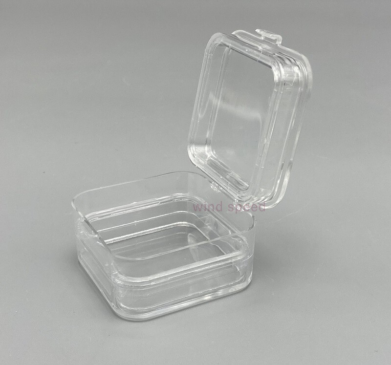1 PC Hinged Display Boxes Elastic Membrane Fragile Chip Storage Case 5*5*2.5cm