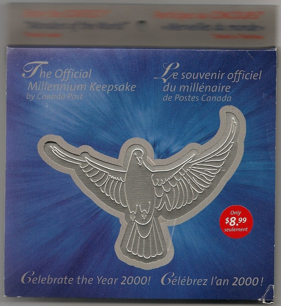 Canada 2000 Millennium Keepsake Complete -Tin, Medallion, Stamps, Postcard- Mint