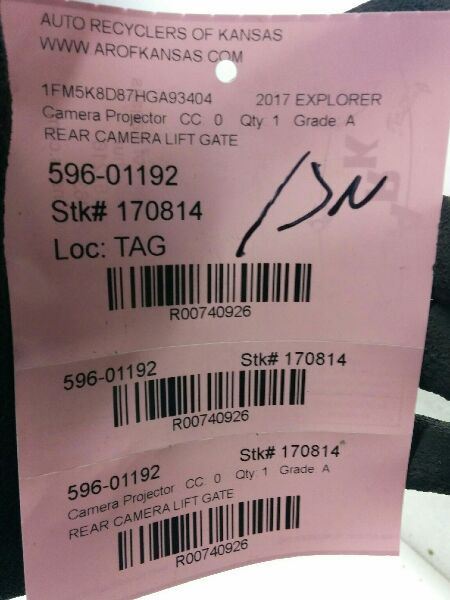Camera/Projector Camera Rear Fits 16 EXPLORER 740926