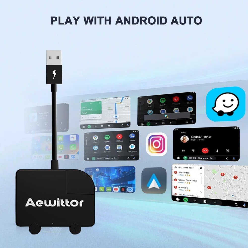 Aewittor Wireless Android Auto Car Adapter - Upgrade Your Car with Android